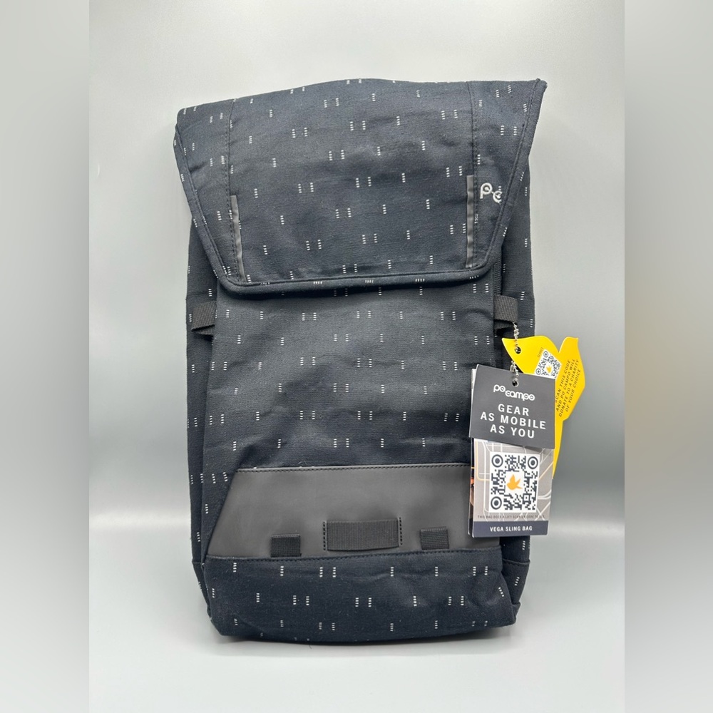 PO Campo Visi Hemp Vega Crossbody Sling Reflective ⚡ Bag Fits Up To 15" Laptop